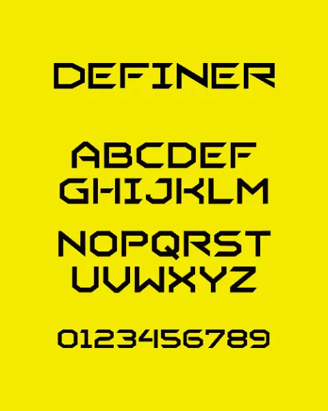 Definer Font