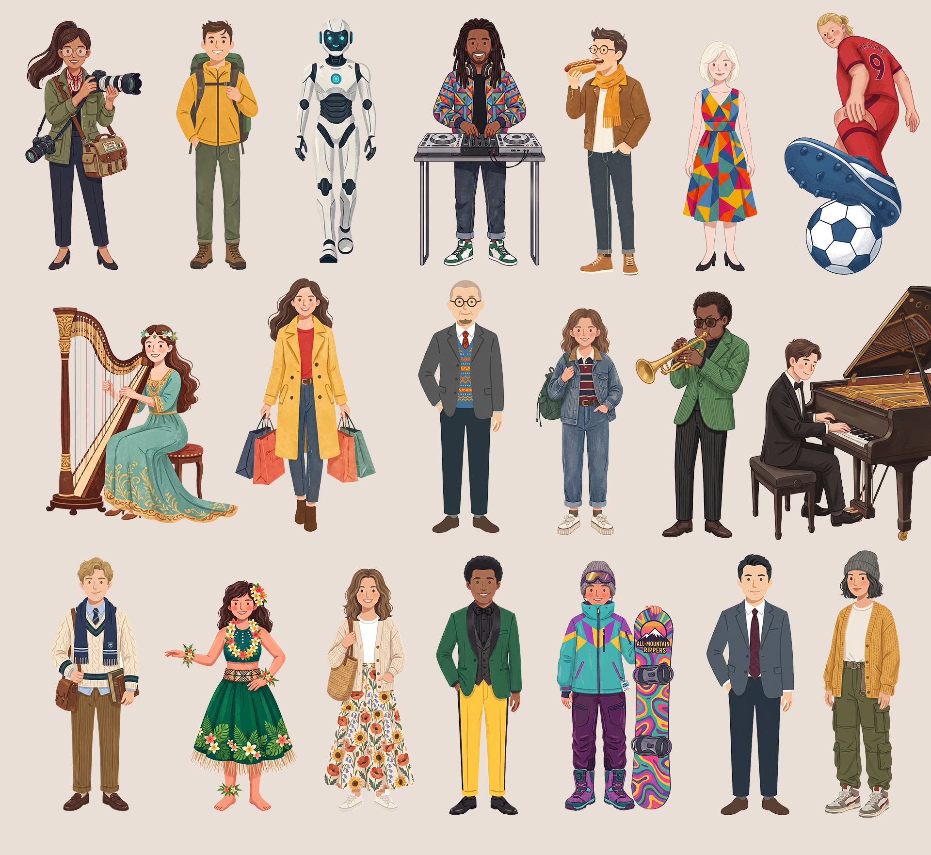 AI Illustration Matrix