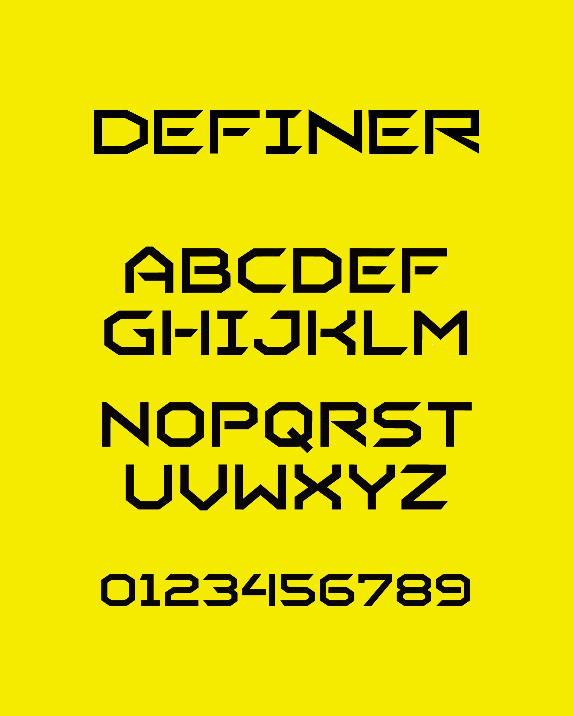Definer Font